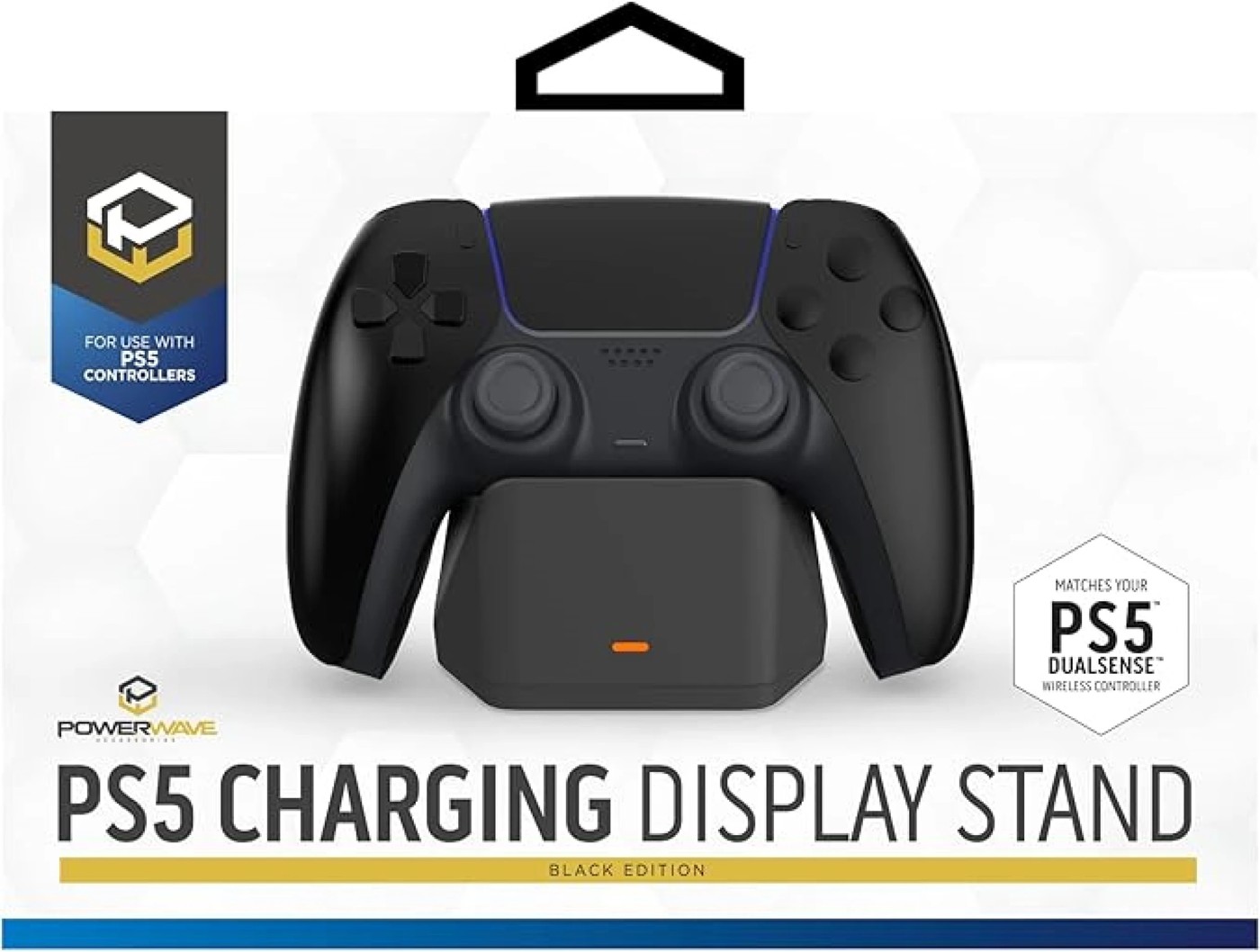 Powerwave PS5 Controller Charging Display Stand Black 3 of 3
