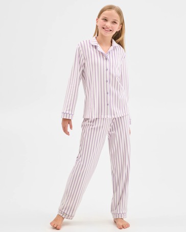 Older Girls Top & Pants Fleece Pyjama Set