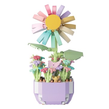 Mini Blocks Flower Series: Mini Flower Pot Playset, Assorted - Anko