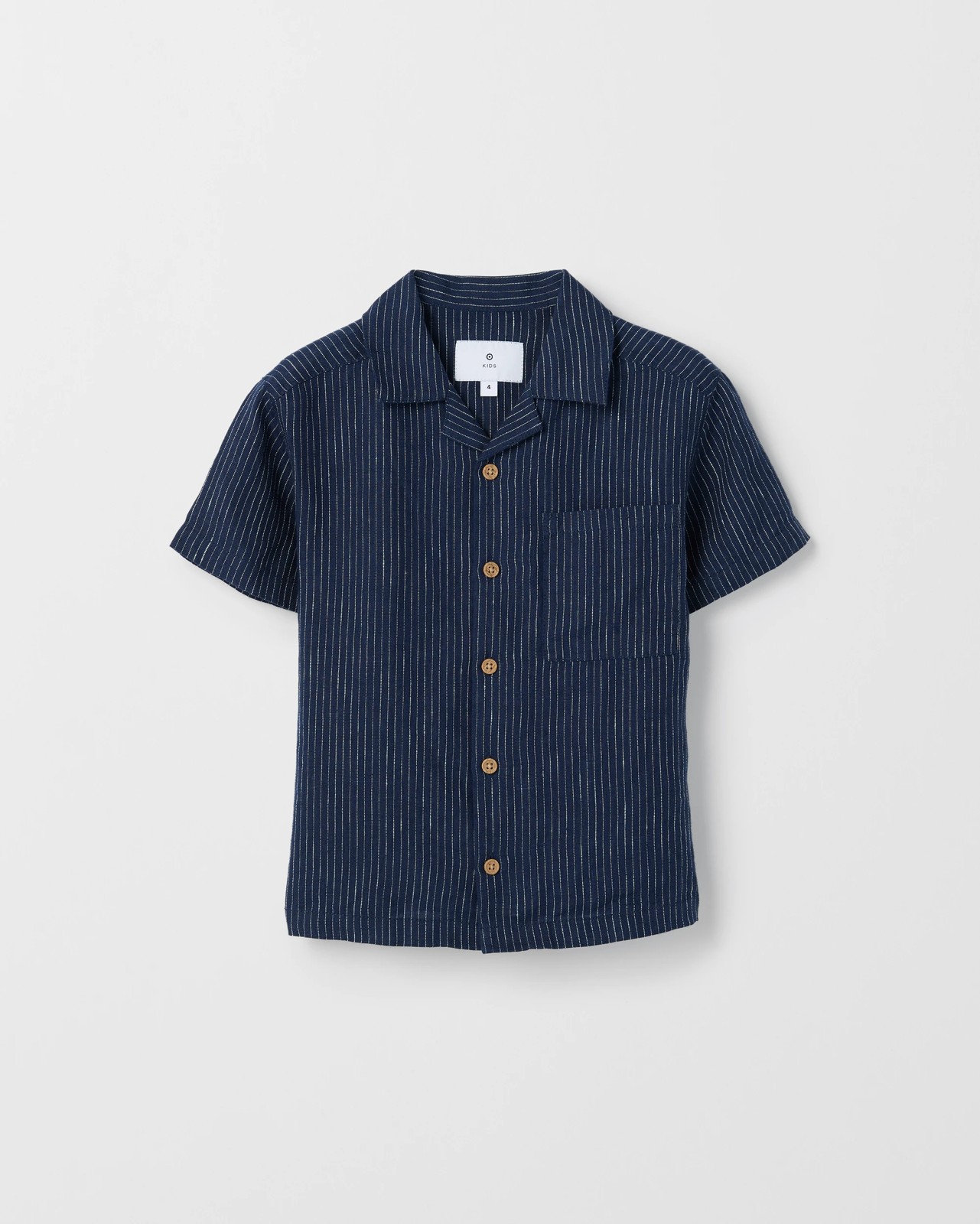 European Linen Shirt - Navy 5 of 6