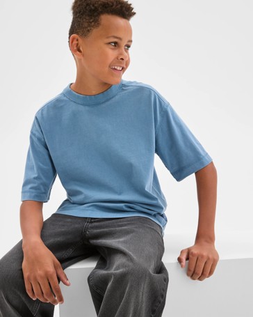 Australian Cotton Oversized Washed T-Shirt