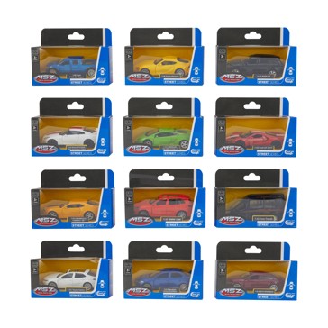 Metal Speed Zone (MSZ) Die Cast Metal Street Series Scale Model Car - Assorted