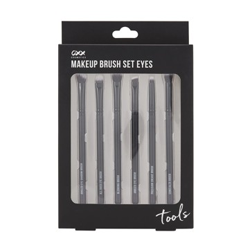 Eyes Makeup Brush Set, Black - OXX Cosmetics