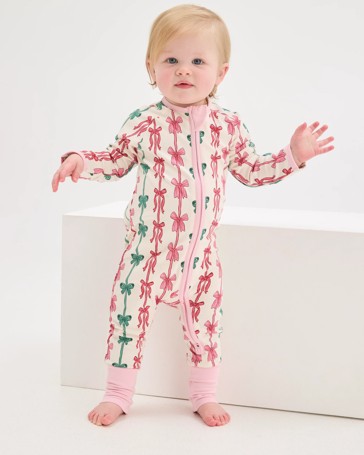 Baby Organic Cotton Zip Front Footless Coverall