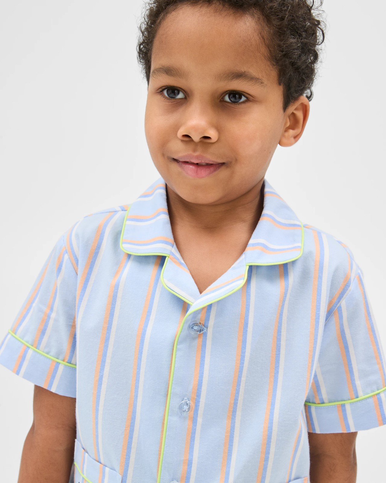 Australian Cotton Younger Boys Elevated Woven Pyjama Set - Blue Crab 3 of 5