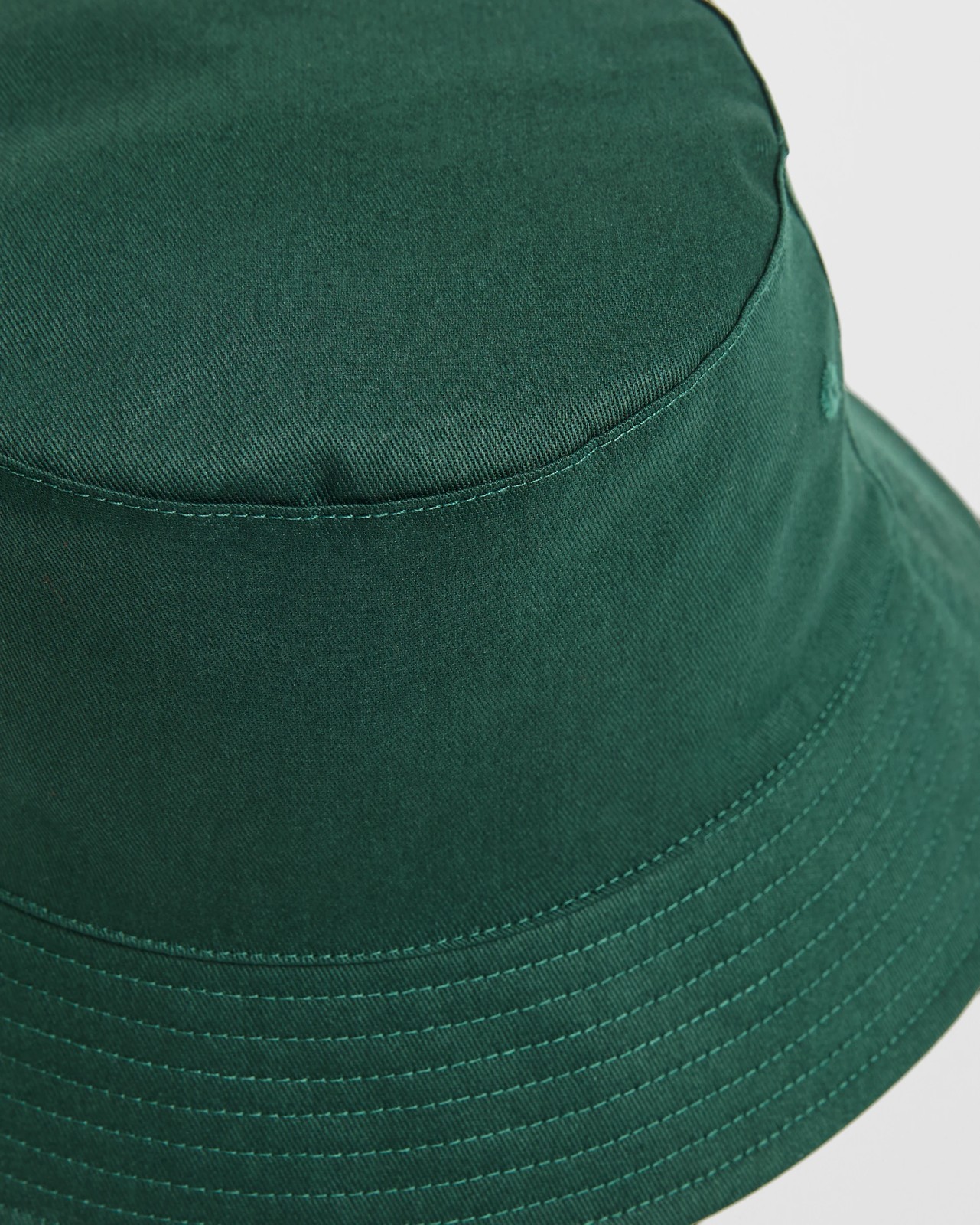 Cotton Back To School Bucket Hat - Bottle Green 2 of 2