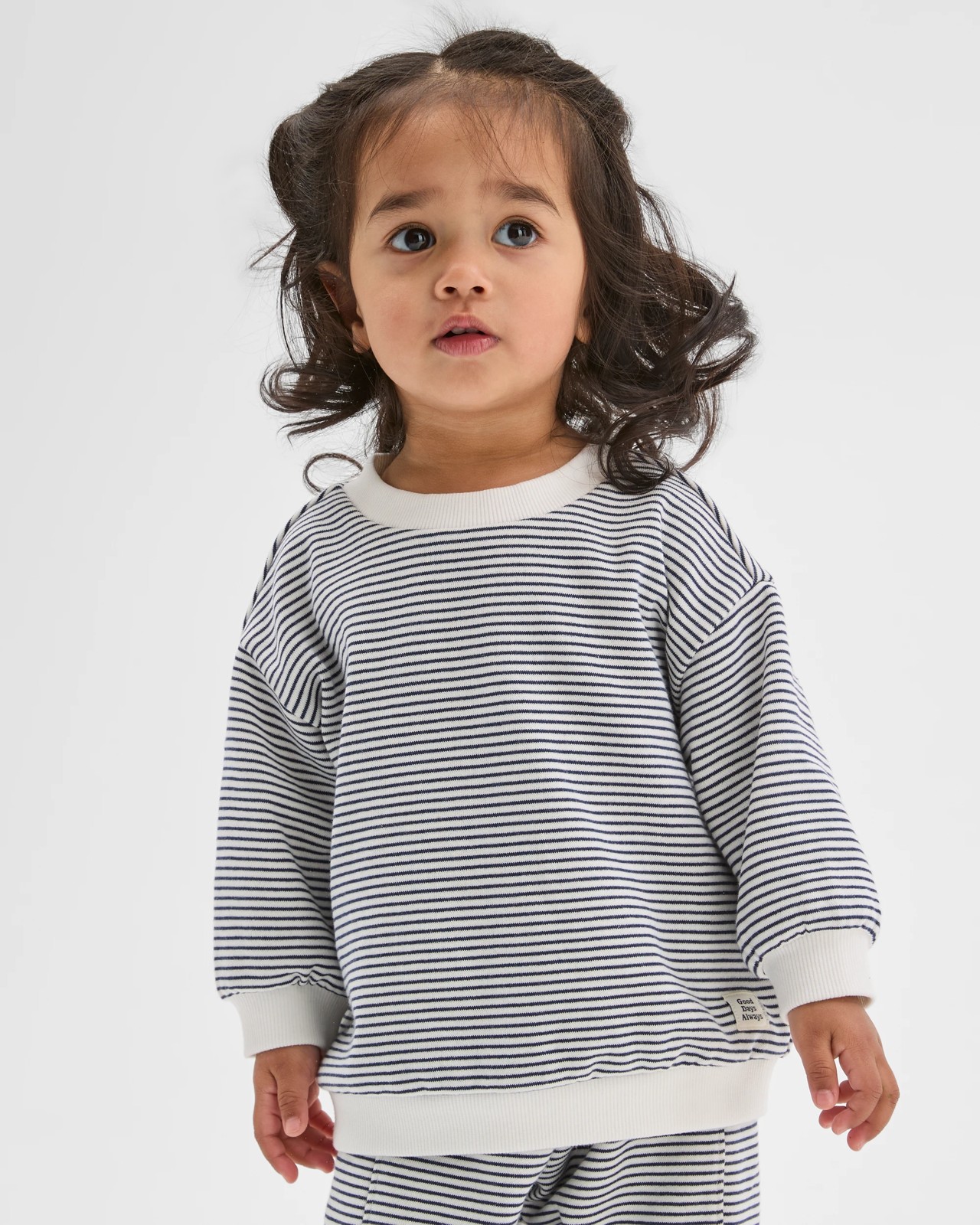 Baby Organic Cotton Striped Jumper 2 of 5