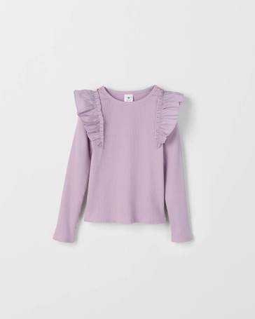 Australian Cotton Long Sleeve Ribbed Fashion T-Shirt