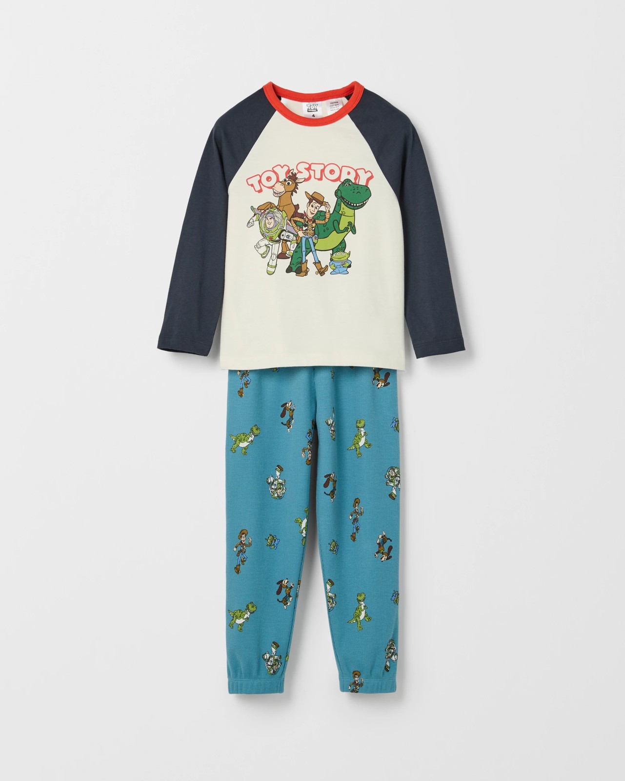 Disney Organic Cotton Younger Boys Jersey/Waffle Pyjama Set 5 of 6