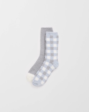 2 Pack Cosy Crew Length Home Socks