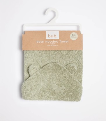 bub. Bear Hooded Towel