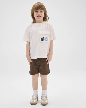 Australian Cotton Oversized Washed Pocket T-Shirt