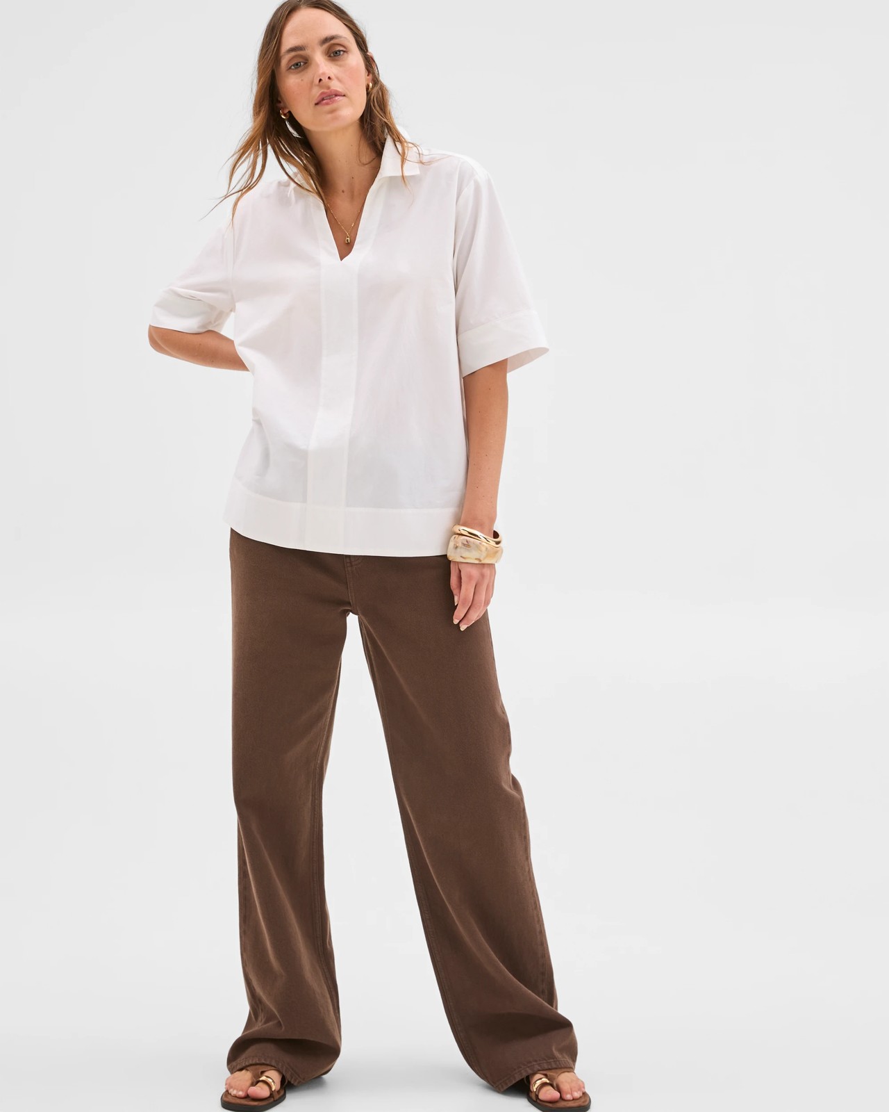 Australian Cotton Short Sleeve Popover Tunic 3 of 6