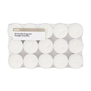 Vanilla Fragrant Tealight Candles, 30 Pack - Anko product image