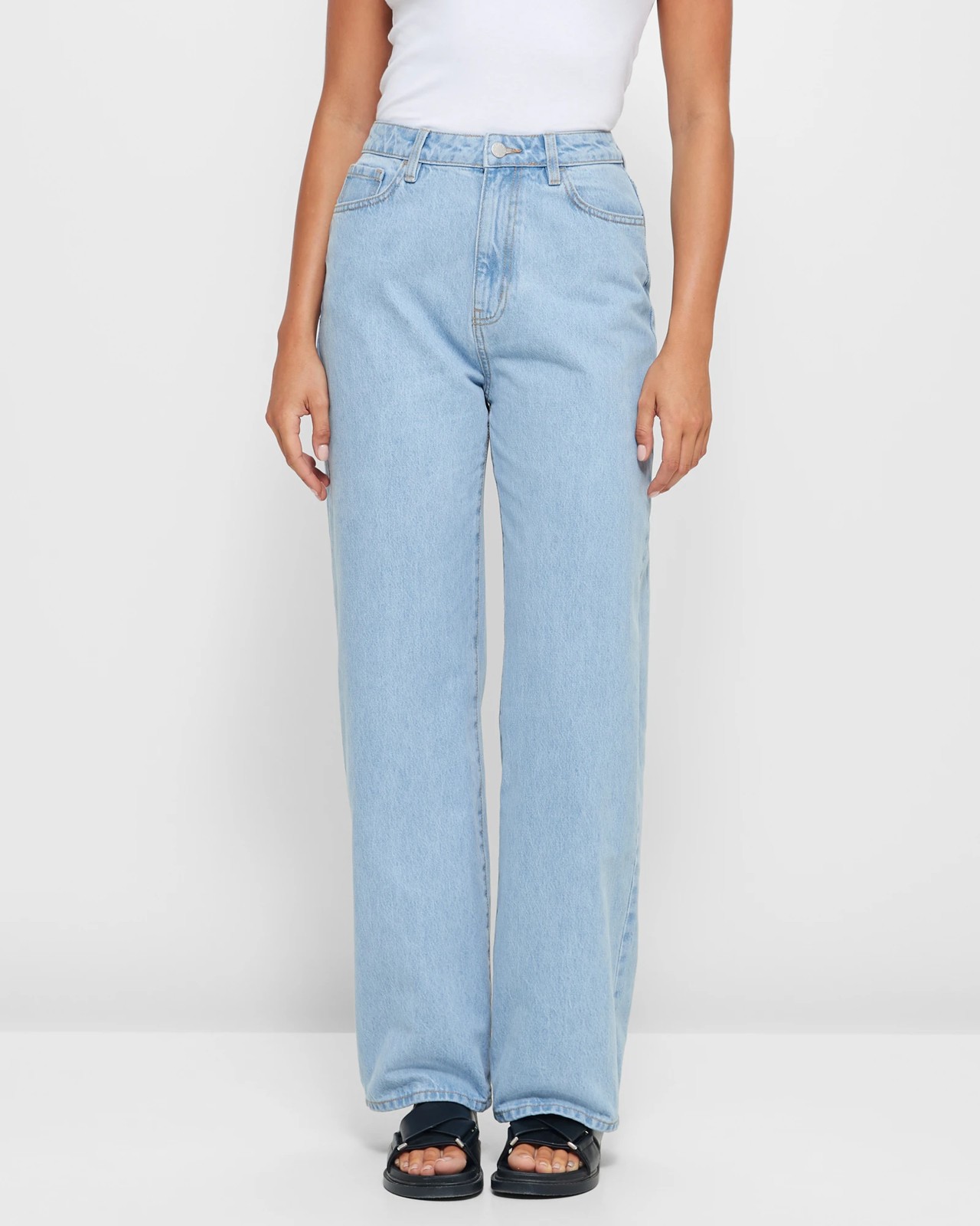 High Rise Wide Leg Denim Jeans - Lily Loves | Target Australia