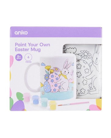 Anko 6 Piece Paint Your Own Easter Mug