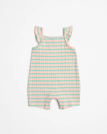 Baby Organic Cotton Rib Romper