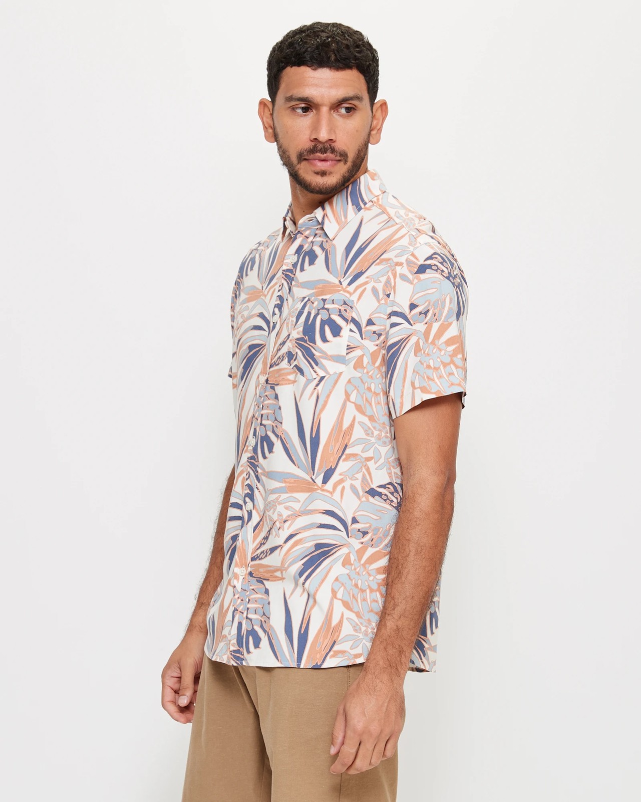 Floral Viscose Short Sleeve Shirt 3 of 5