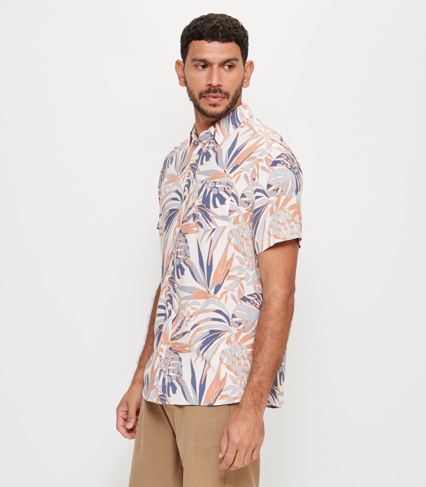 Floral Viscose Short Sleeve Shirt | Target Australia
