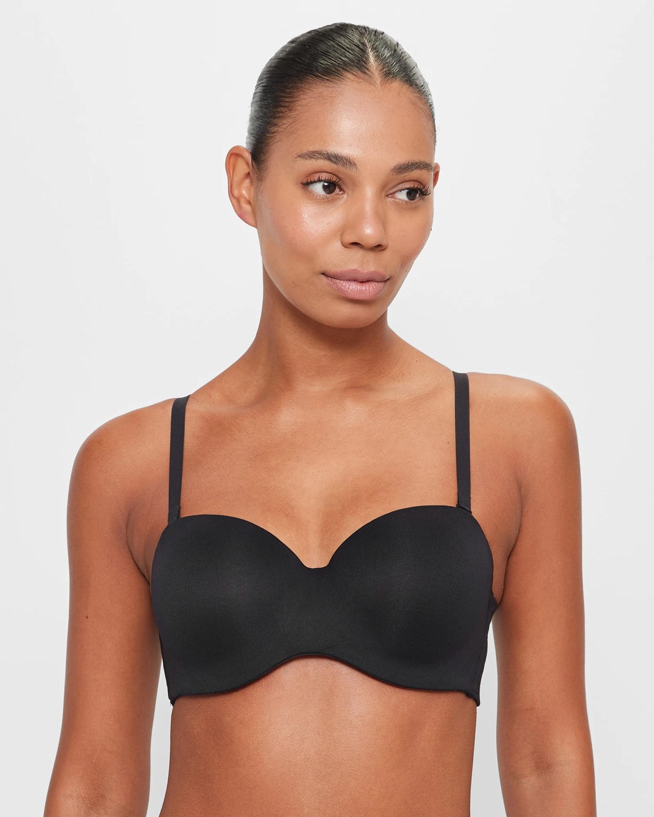 Soft Comfort Strapless Bra - Black