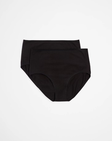 2 Pack Everyday Cotton Full Briefs with Aloe