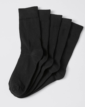 Maxx 5 Pack Business Socks - Black