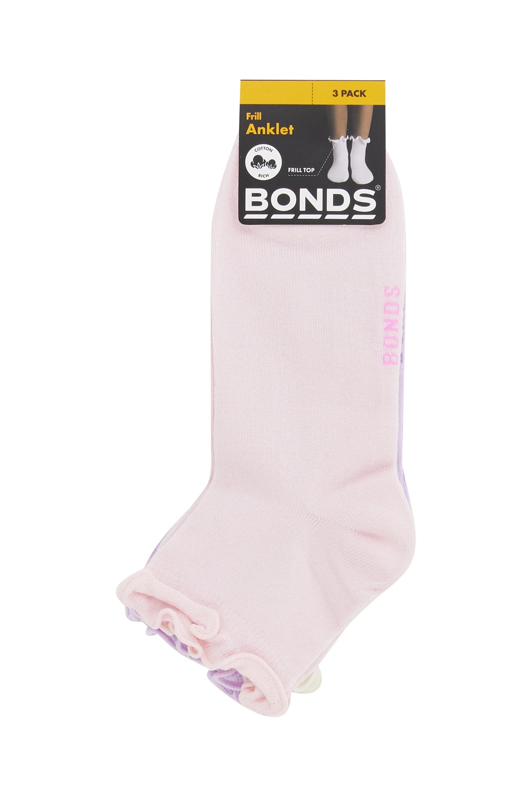 Bonds 3 Pack Frill Anklet Socks  3 of 3