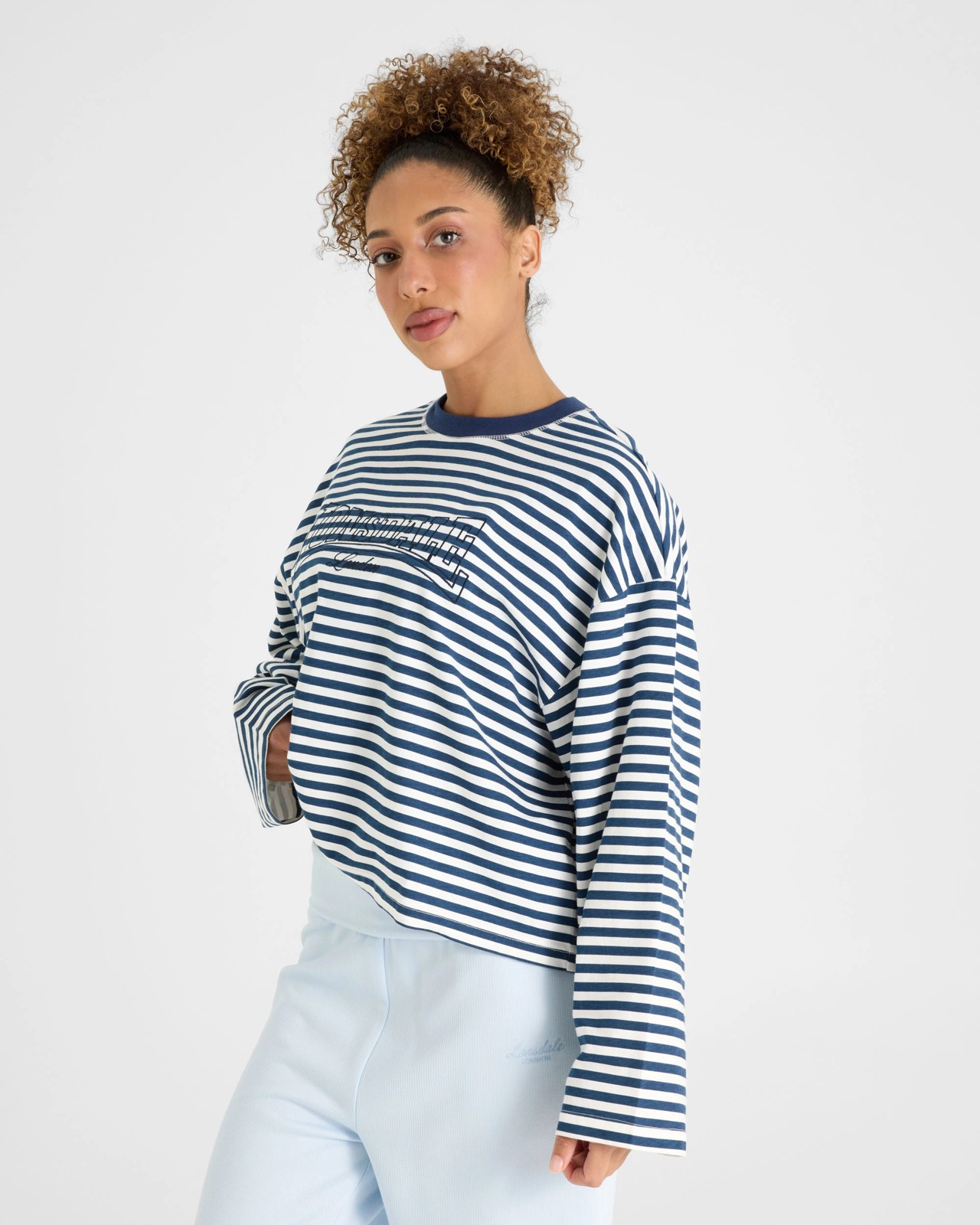 Lonsdale London Boyfriend Long Sleeve T-Shirt - Navy 4 of 6
