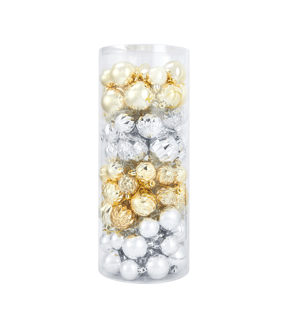 100 Pack Luxury Christmas Baubles - Anko