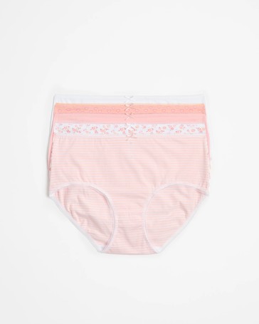 5 Pack Cotton/Elastane Full Briefs