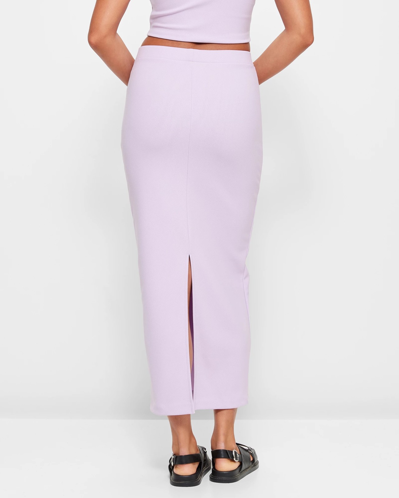 Crepe Maxi Skirt - Lily Loves - Pastel Lilac