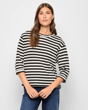 Long Sleeve Textured Top