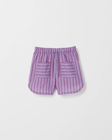 Cotton Blend Woven Shorts