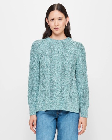 Australian Cotton Blend Cable Knit Jumper