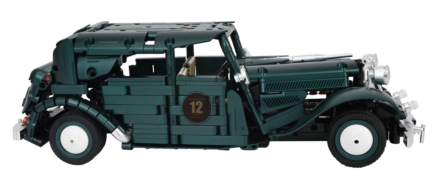 934 Piece Mini Blocks Vehicle Series: Vintage Car Playset 3 of 4