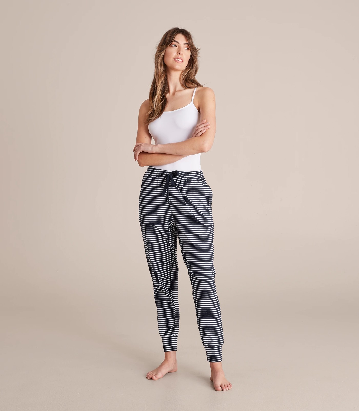 Striped Sleep Jogger Pants 2 of 6