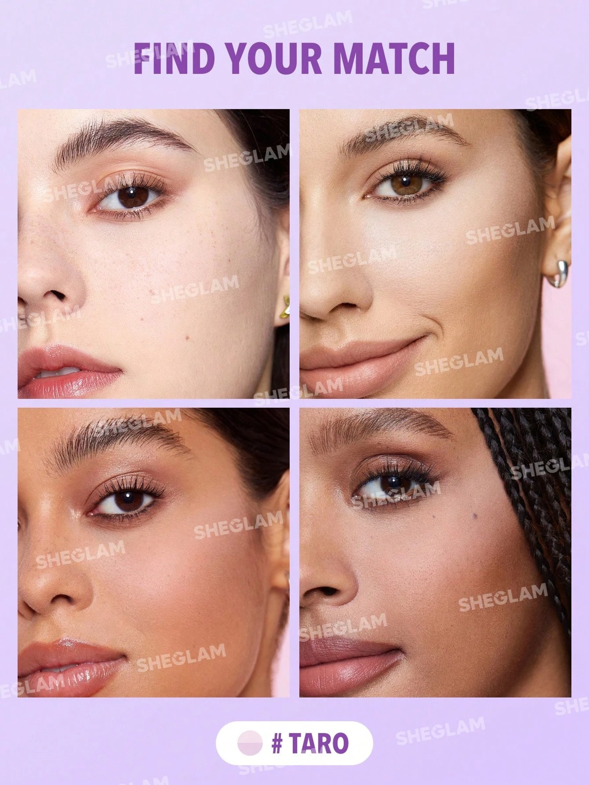 SHEGLAM Insta-Ready Face & Under Eye Setting Powder Duo - Taro 5 of 5