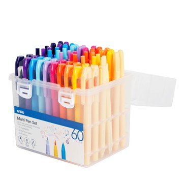 Anko 60 Pack Multi Pack Pen Set