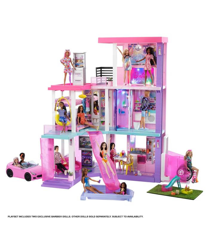 Barbie Dreamhouse Dollhouse With Pool, Slide And Elevator 70 Accessories Doll Houses Facebook