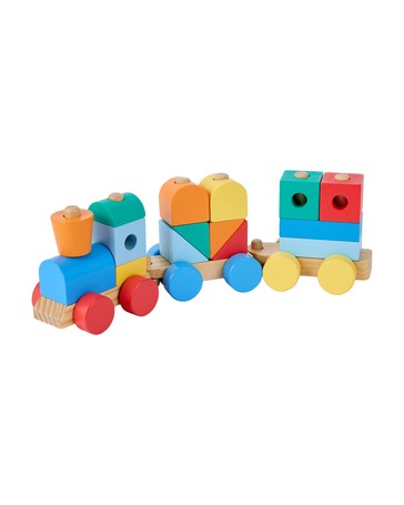 Anko Wooden Block Train Playset
