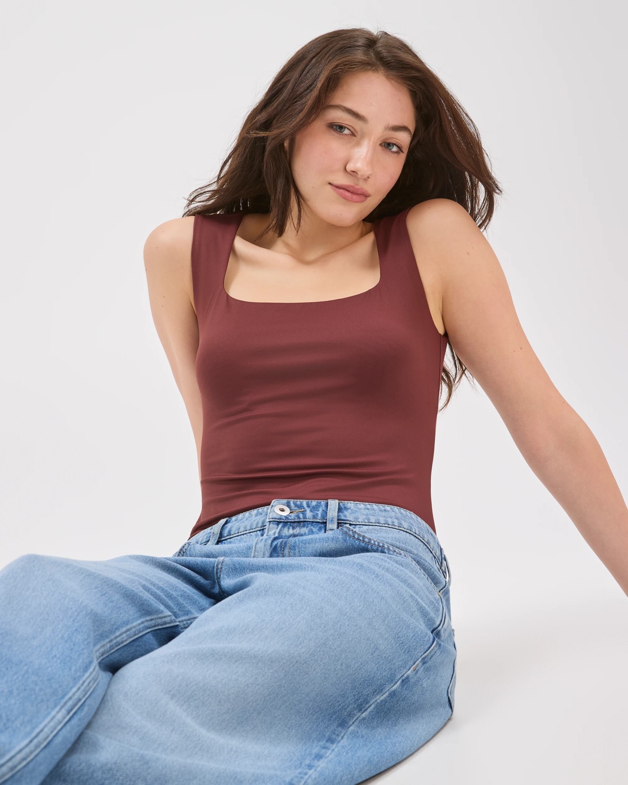 Lily Loves Curved Bodysuit - Chocolate Burgundy 4 of 6