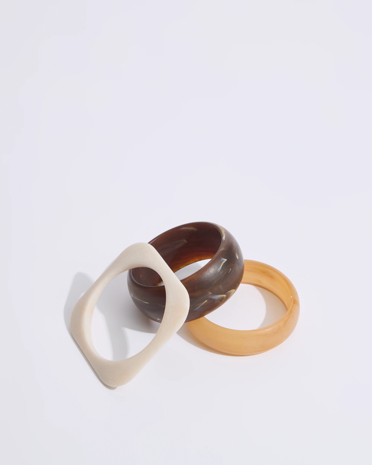 3 Pack Matte Resin Bangle Set 2 of 2