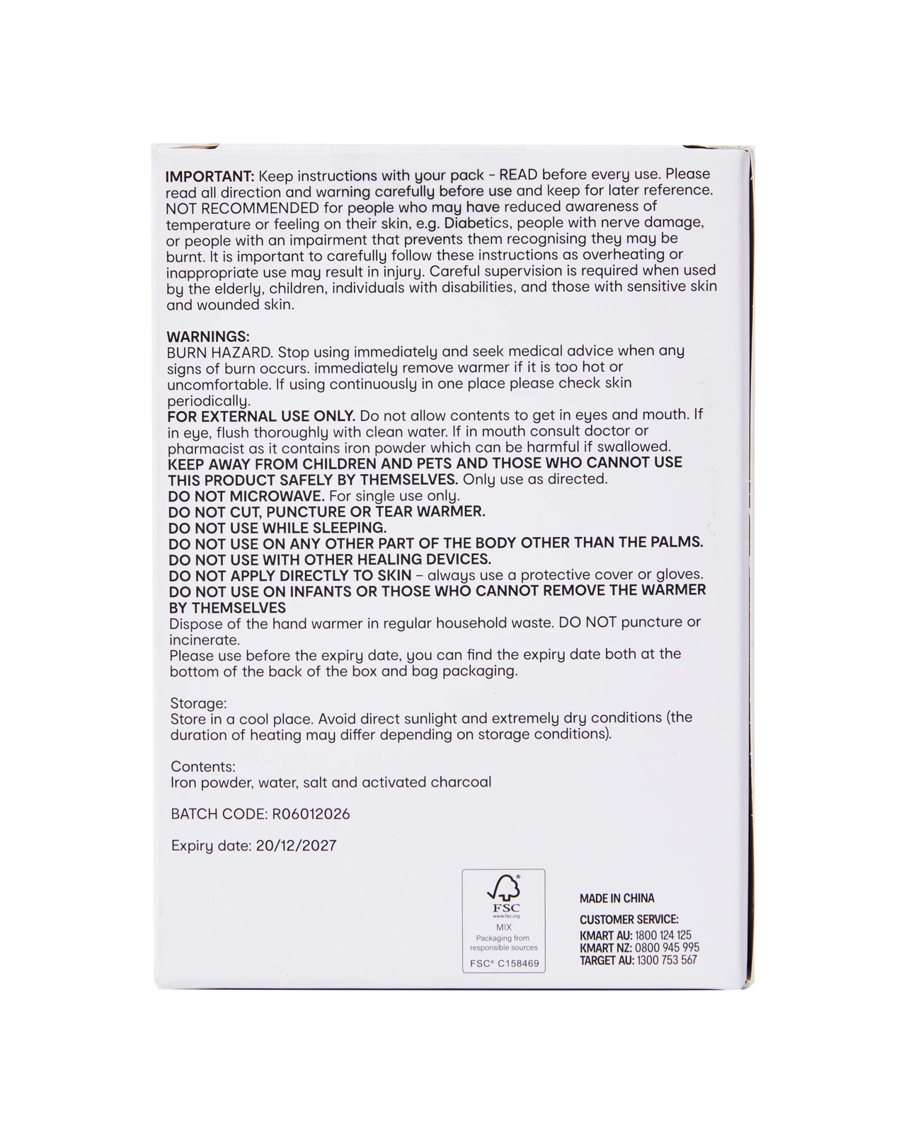 OXX Essentials 10 Pack Hand Warmers 5 of 5