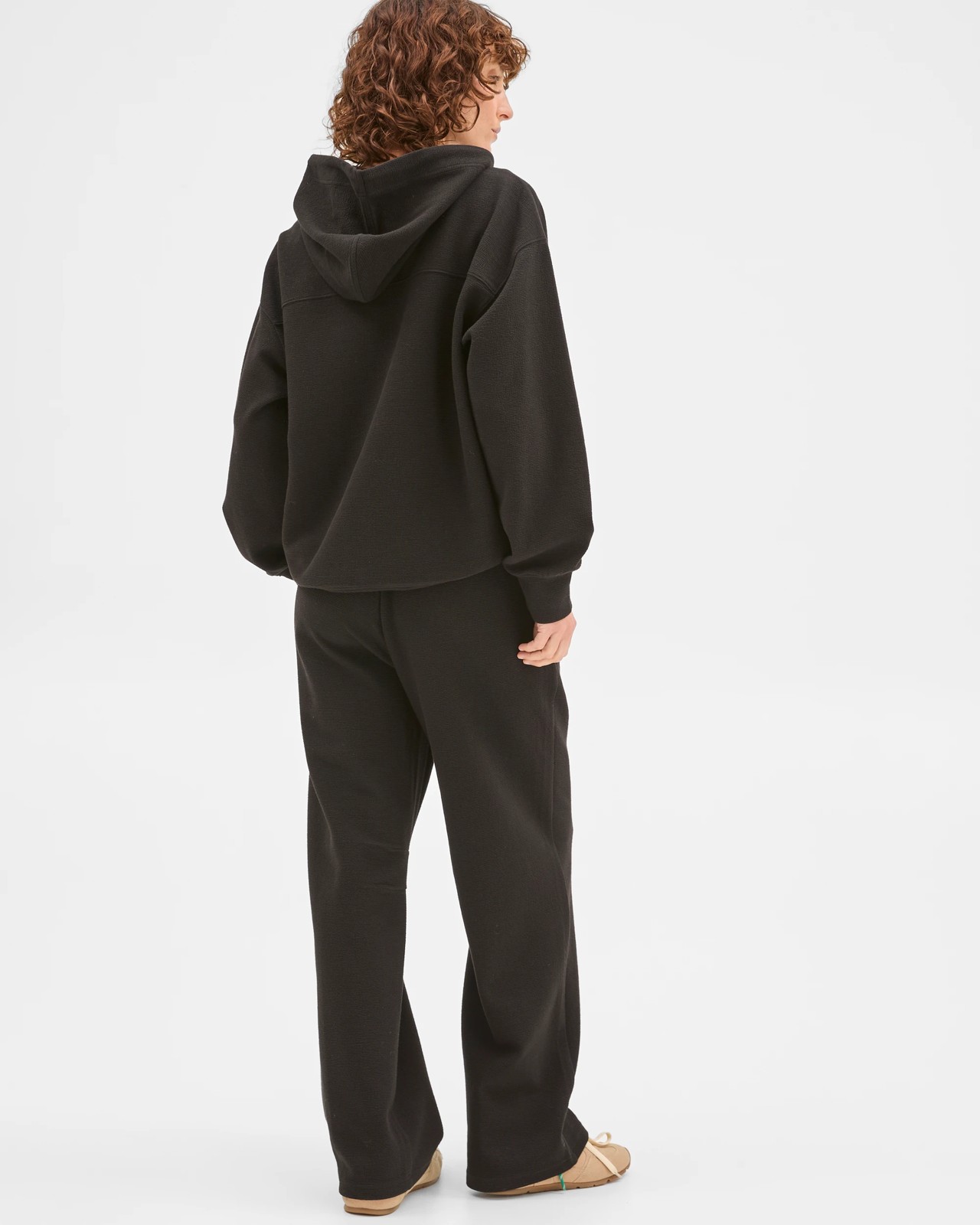 Active Australian Cotton Blend Crinkle Relaxed Pants - Black 6 of 6