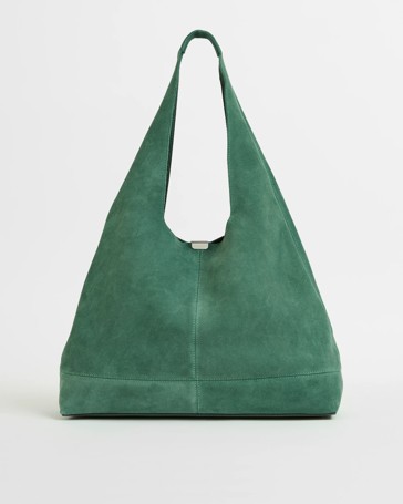 Premium Suede Leather Slouch Shoulder Bag