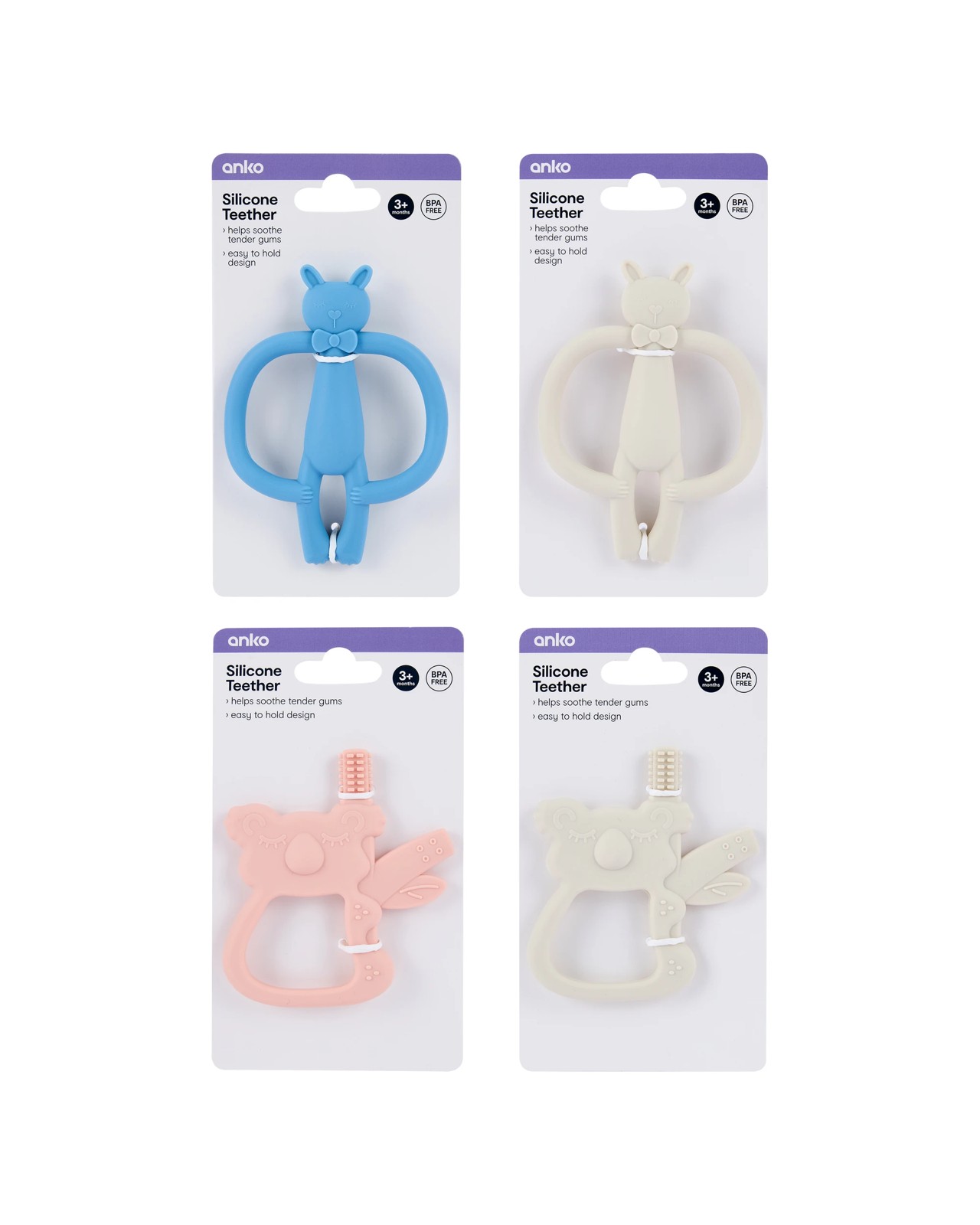 Anko Silicone Teether - Assorted 5 of 5