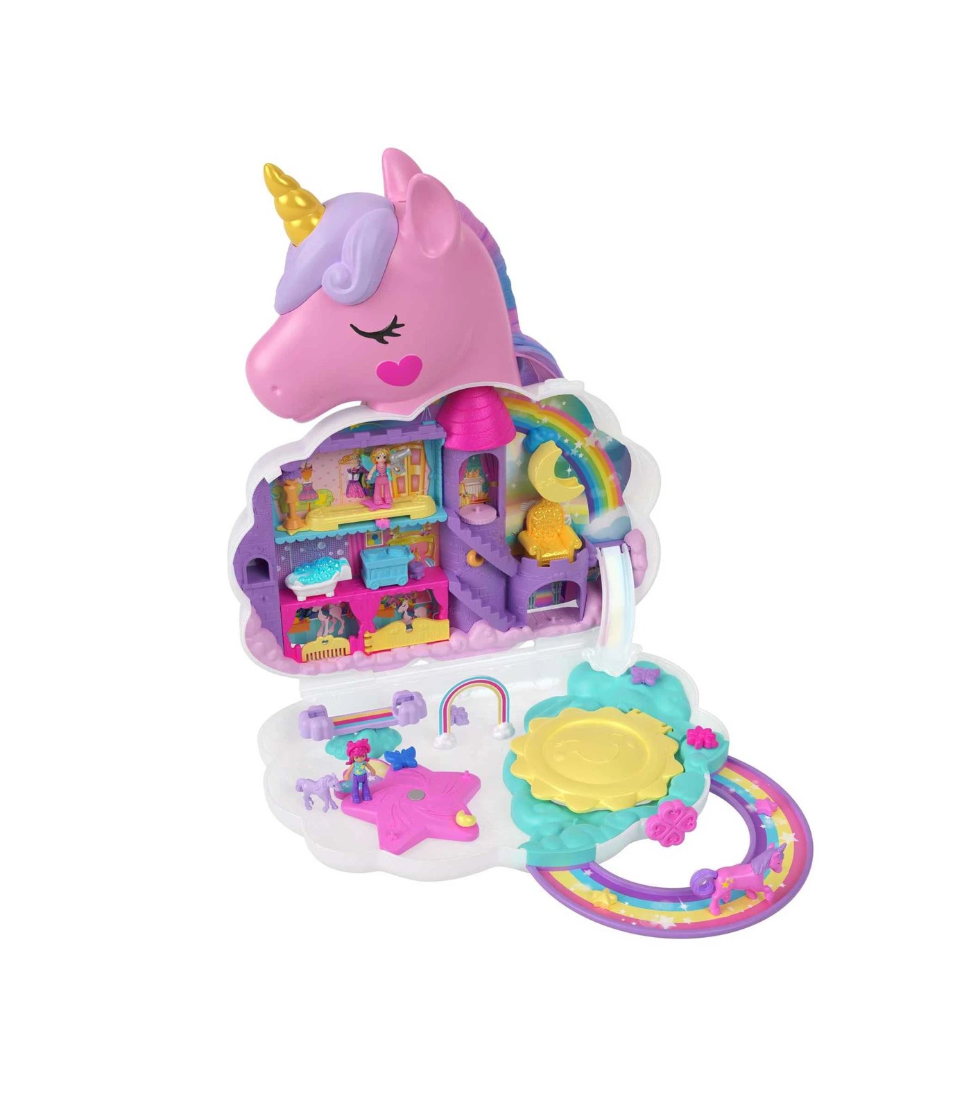 Polly Pocket Rainbow Unicorn Salon | Target Australia