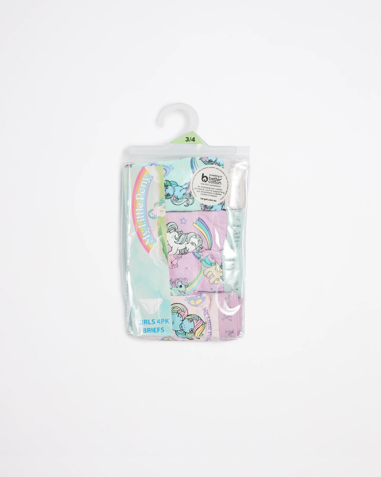 4 Pack My Little Pony Briefs