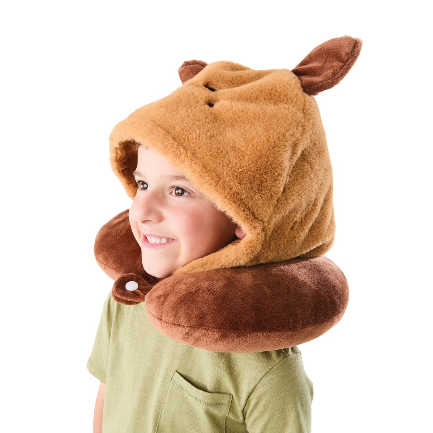 Anko Hooded Travel Pillow - Capybara 3 of 5