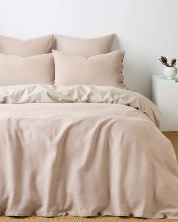 Nico Mini Waffle Australian Cotton Quilt Cover Set